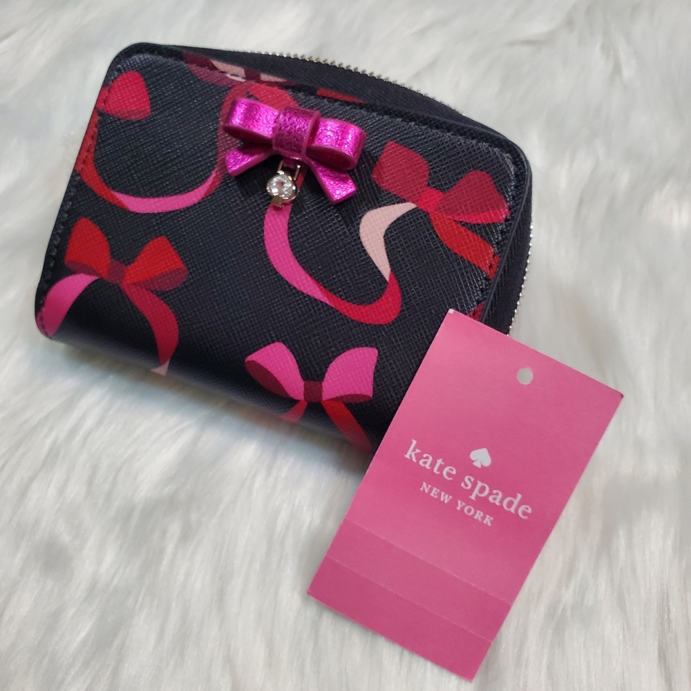 Kate Spade Wrapping Party Leather Zip Wallet - Picture 9 of 10